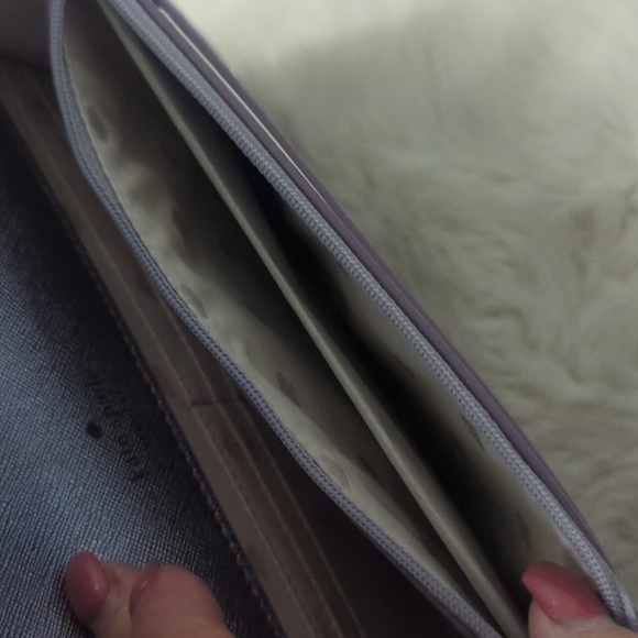 KATE SPADE Tinsel Flap Glitter Crossbody Purse in Lilac Frost ~ NWT - Picture 10 of 13